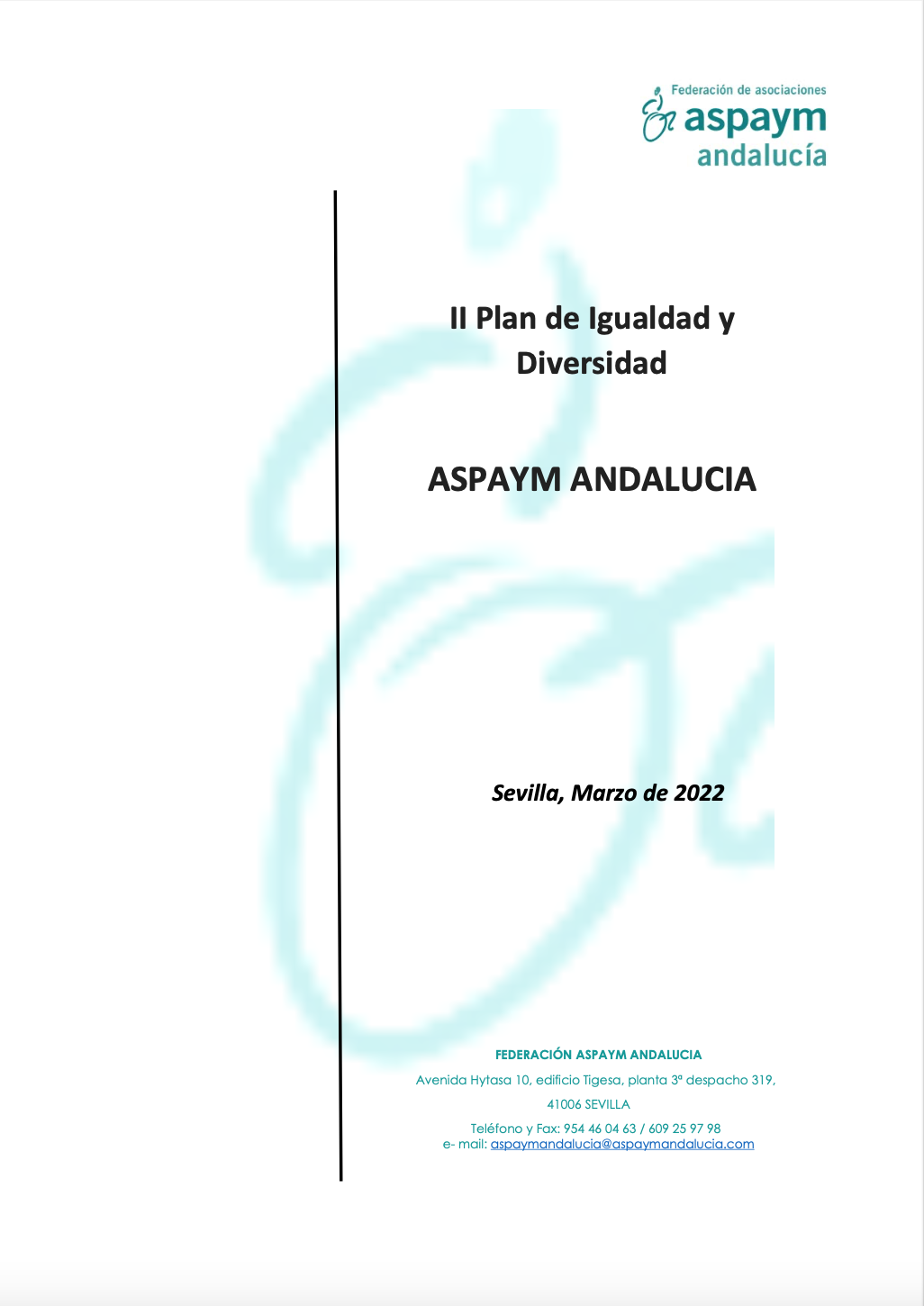 PLAN IGUALDAD Y DIVERSIDAD DE ASPAYM ANDALUCÍA 2022