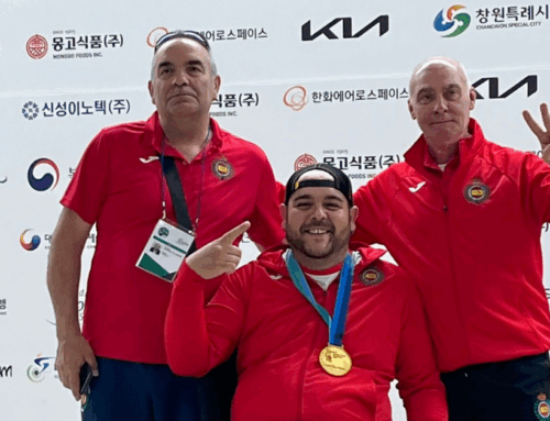 Carlos Linares, expresidente de ASPAYM Jaén, logra el oro en la Copa del Mundo de Tiro Paralímpico