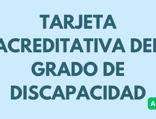 Tarjeta acreditativa del grado de discapacidad en Andalucía