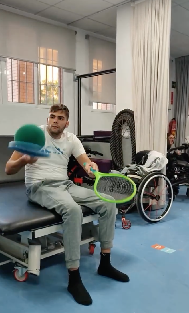 Equilibrio en sedestación – lesión D5 ASIA A - ASPAYM Málaga