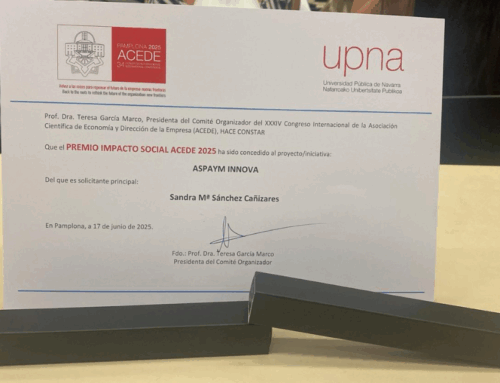 El proyecto ASPAYM INNOVA recibe el Premio ACEDE al Impacto Social