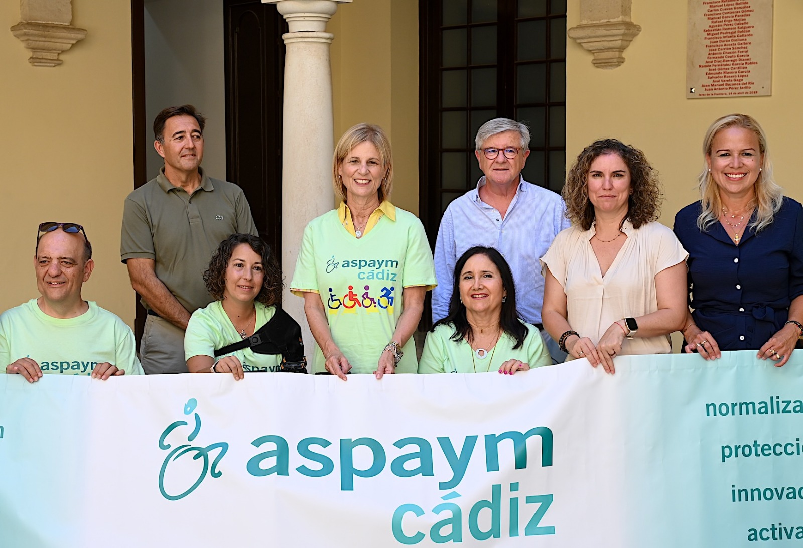 Recepción en el Ayuntamiento de Jerez con ASPAYM Cádiz.