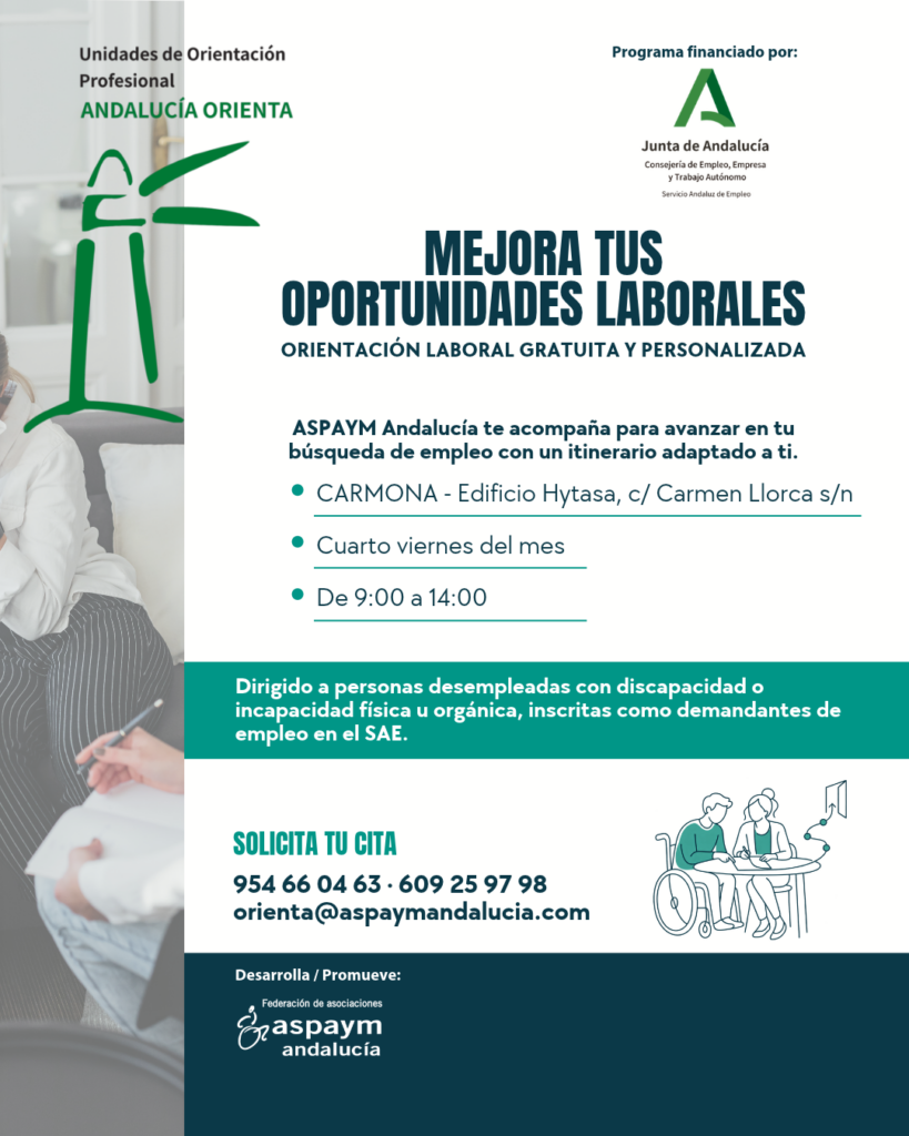 Itinerancias del programa Andalucía Orienta de ASPAYM Andalucía - CARMONA