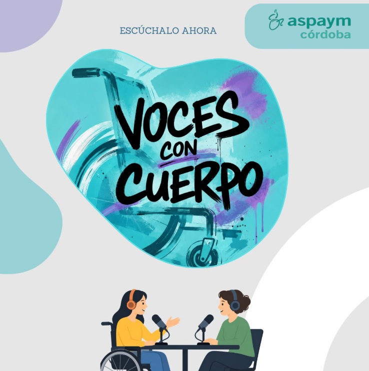 Grabación del podcast sobre discapacidad física Voces con cuerpo de ASPAYM Córdoba